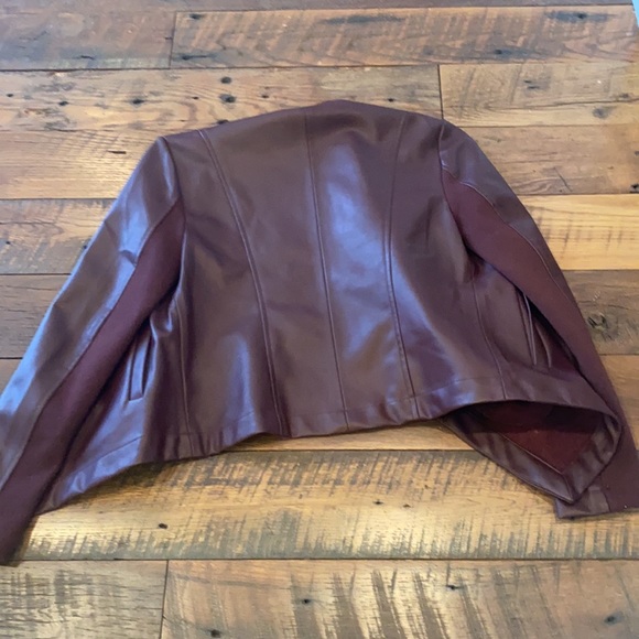 Burgundy Leather Jacket - Picture 4 of 4
